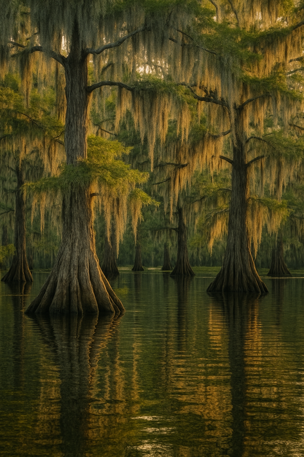 Cypress Trees in the Bayou
